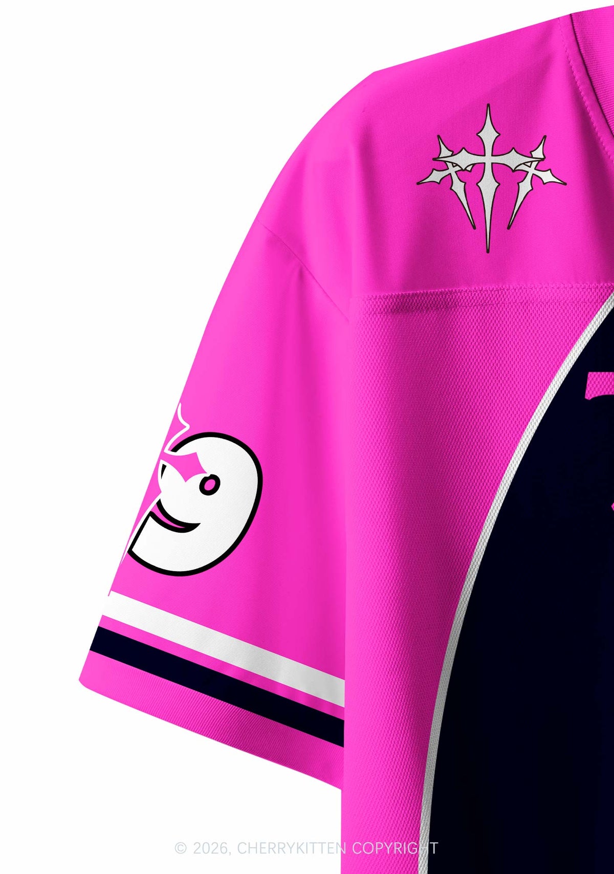 Tattoos Are Tacky Y2K Crop Sport Jersey Shirts Cherrykitten