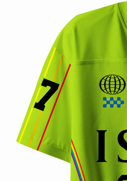 Green I Suffer From Gay Thoughts Pride Y2K Crop Sport Jersey Shirts Cherrykitten