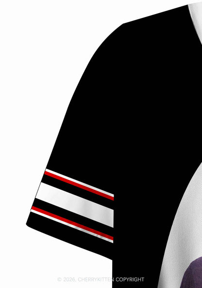 Hockey Player DL Y2K Crop Sport Jersey Shirts Cherrykitten