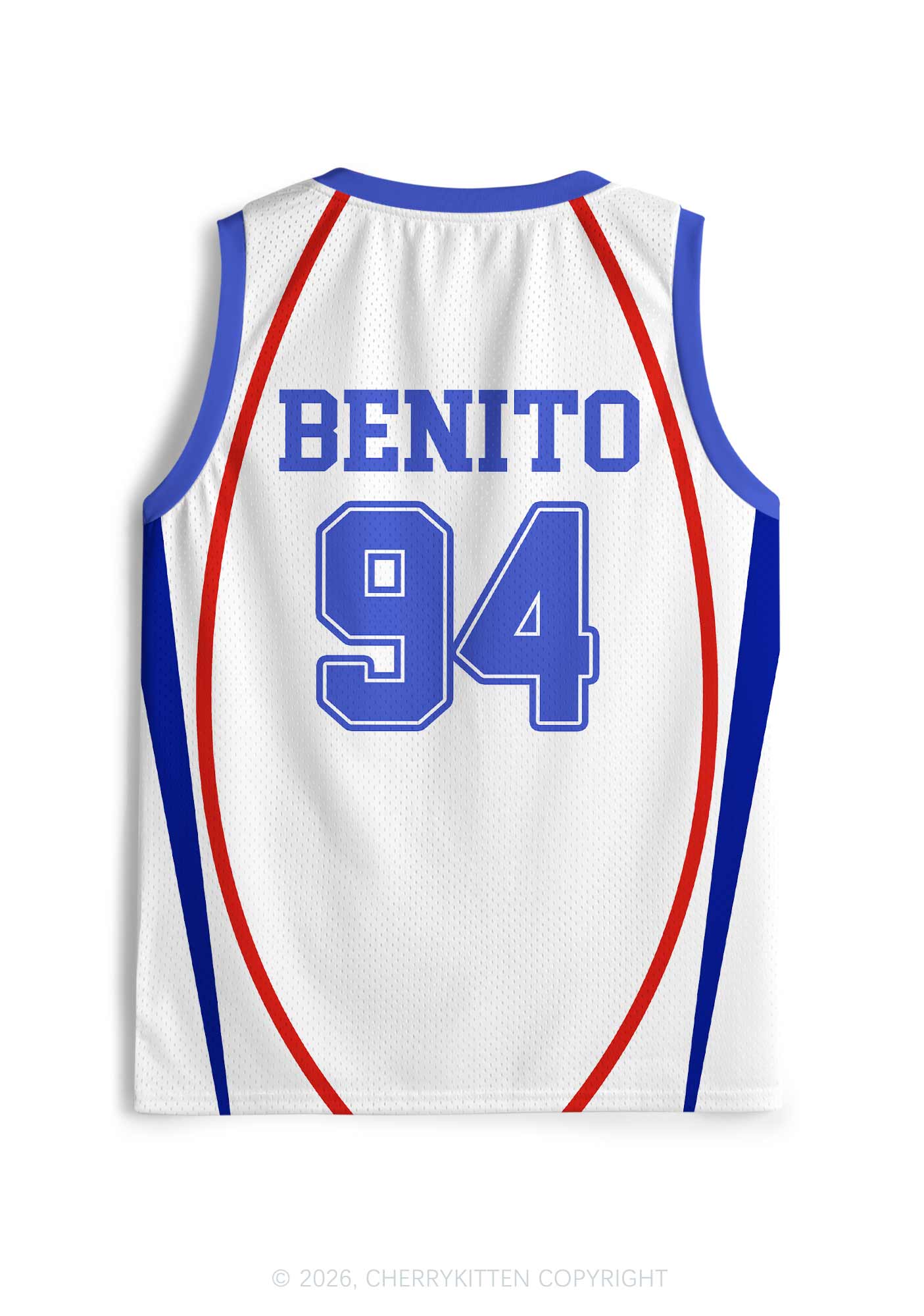 White Football Bunny Y2K Sport Jersey Tank Cherrykitten