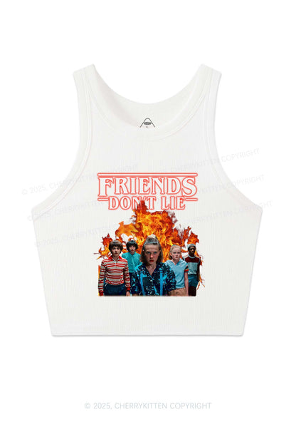 Real Friends Y2K Crop Tank Top Cherrykitten