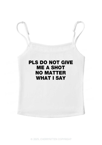 Not Give Shot Y2K Spaghetti Strap Cami Cherrykitten