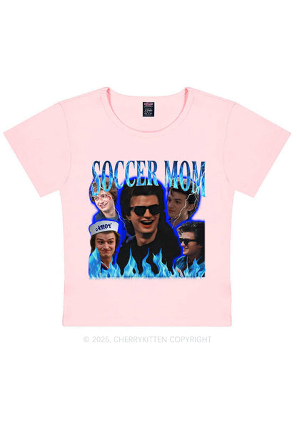 Blue Soccer Mom Y2K Baby Tee Cherrykitten