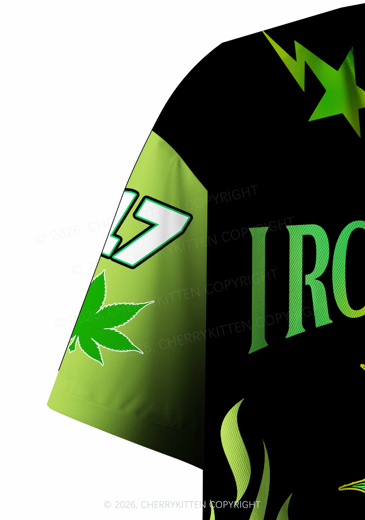 I Roll Blunts Y2K Crop Sport Jersey Shirts Cherrykitten