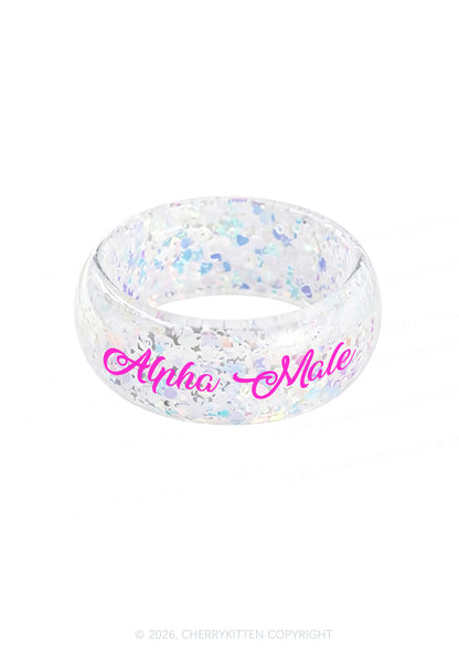Alpha Male Y2K Cuff Bangle Cherrykitten