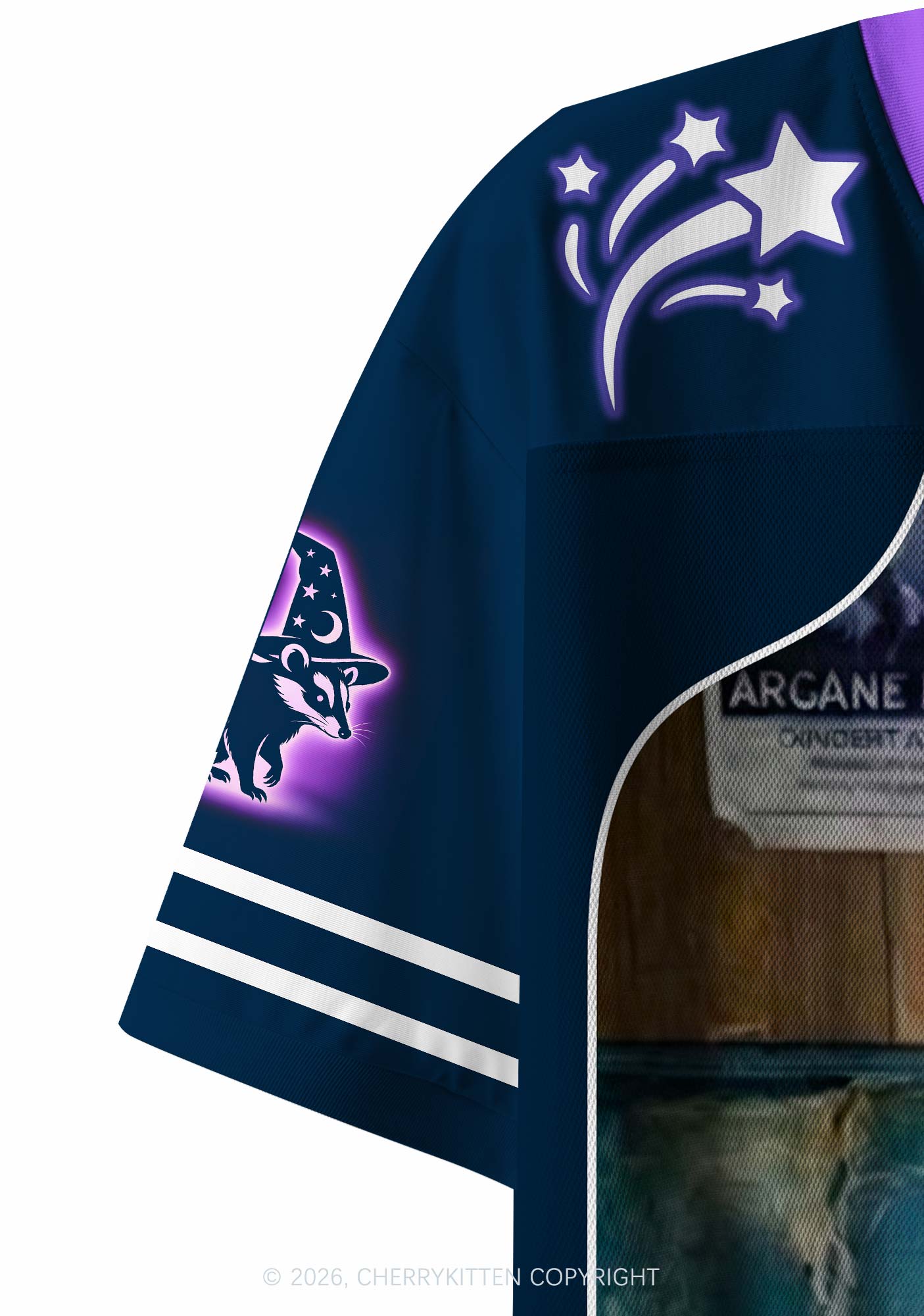 Wizard Opossum DJ Y2K Crop Sport Jersey Shirts Cherrykitten