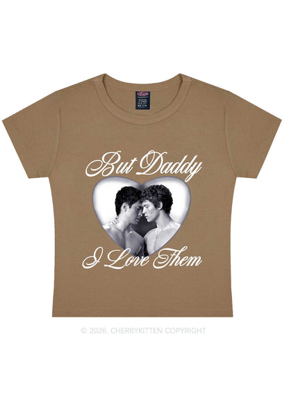 Retro But Daddy I Love Them HR Y2K Baby Tee Cherrykitten