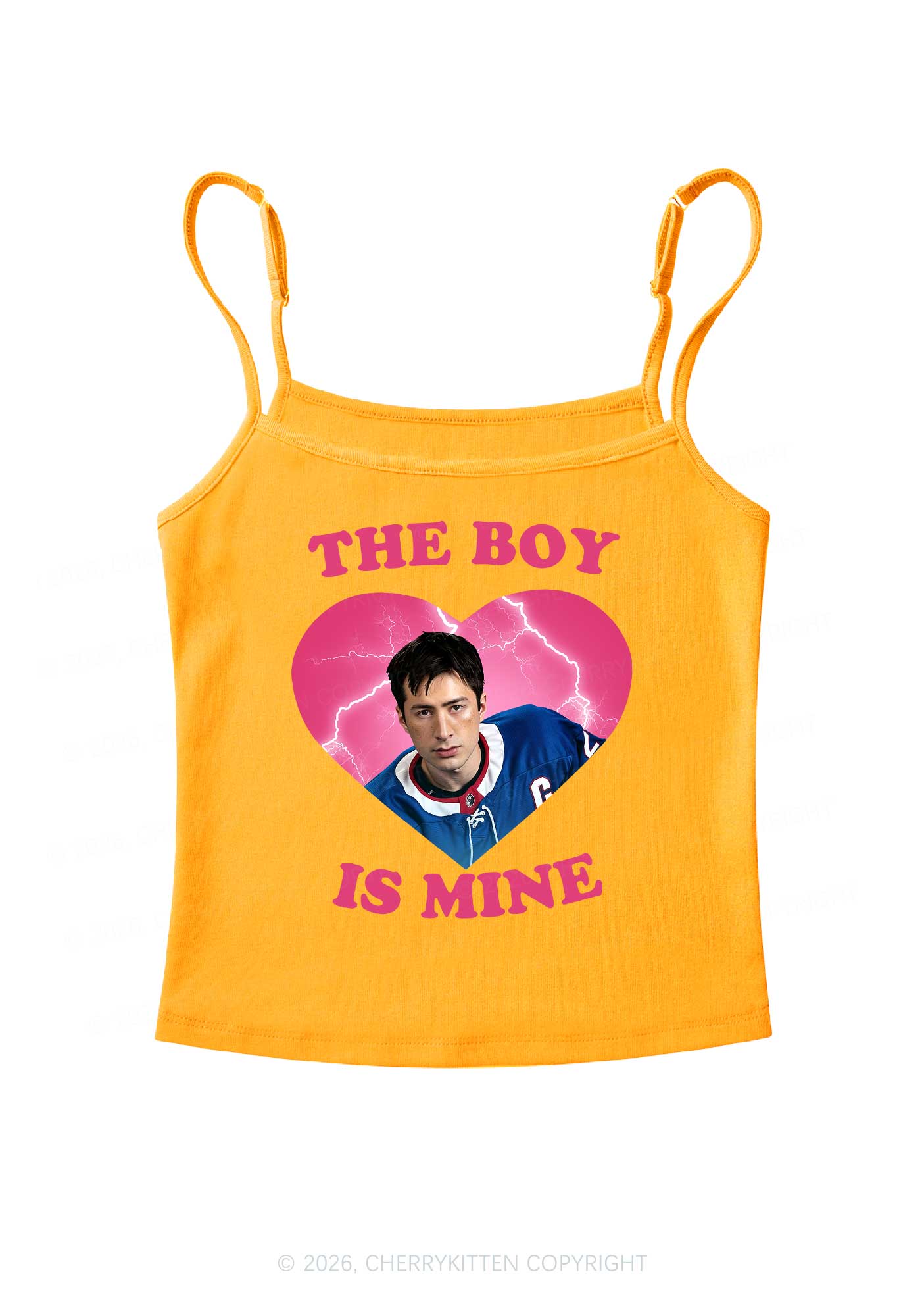The Boy Is Mine HR Y2K Spaghetti Strap Cami Cherrykitten