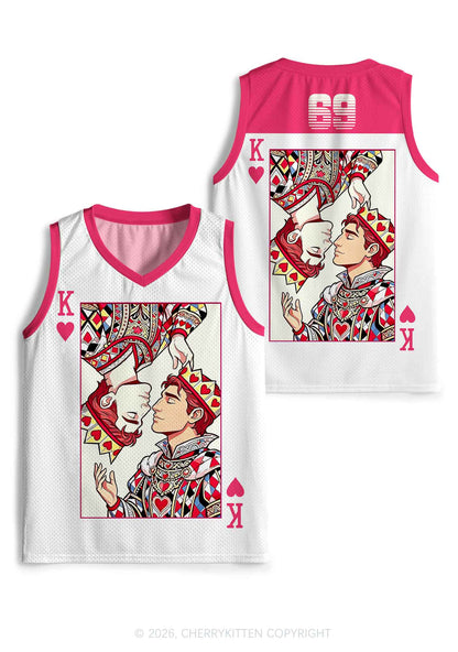 Red Heart King Pride Y2K Sport Jersey Tank Cherrykitten