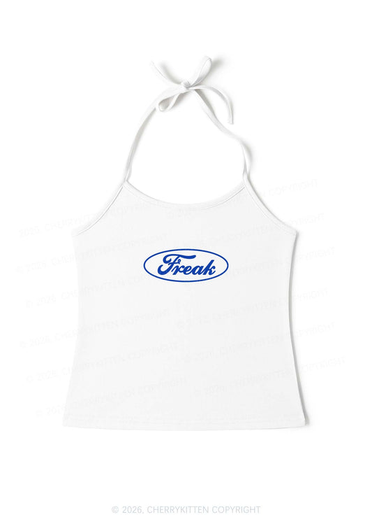 Oval Freak Y2K Halter Neck Cami Cherrykitten