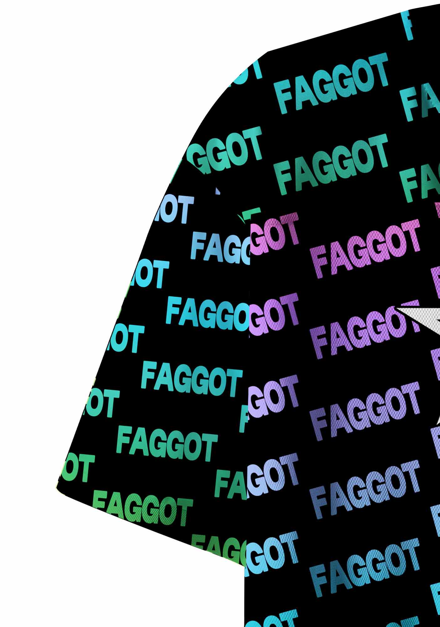 Rainbow Gradient Faggot Pride Y2K Crop Sport Jersey Shirts Cherrykitten