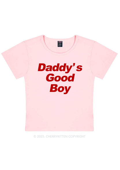 Daddys Good Boy Y2K Baby Tee Cherrykitten