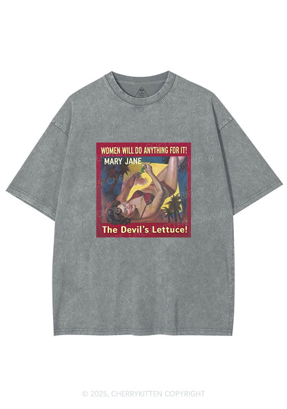 Women Will Do Anything Y2K Washed Tee Cherrykitten