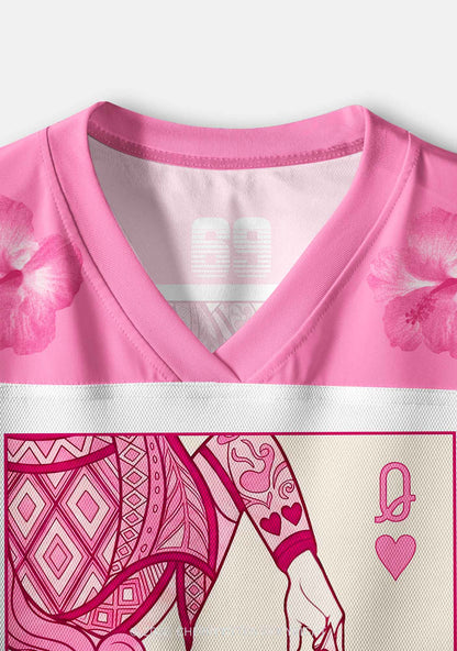 Two Pink Queens Kissing Pride Y2K Crop Sport Jersey Shirts Cherrykitten