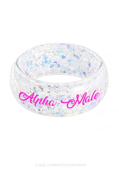 Alpha Male Y2K Cuff Bangle Cherrykitten