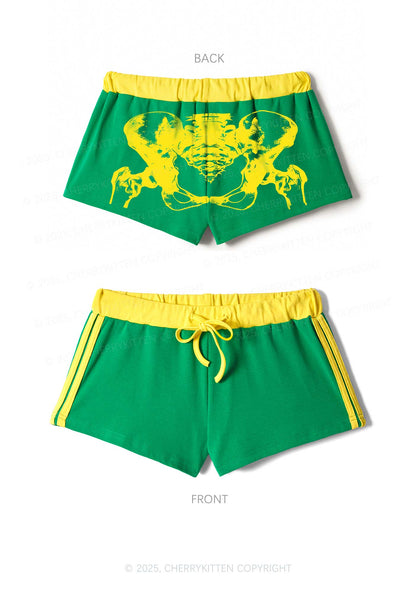 Pelvic Anatomy Y2K Drawstring Mini Shorts Cherrykitten
