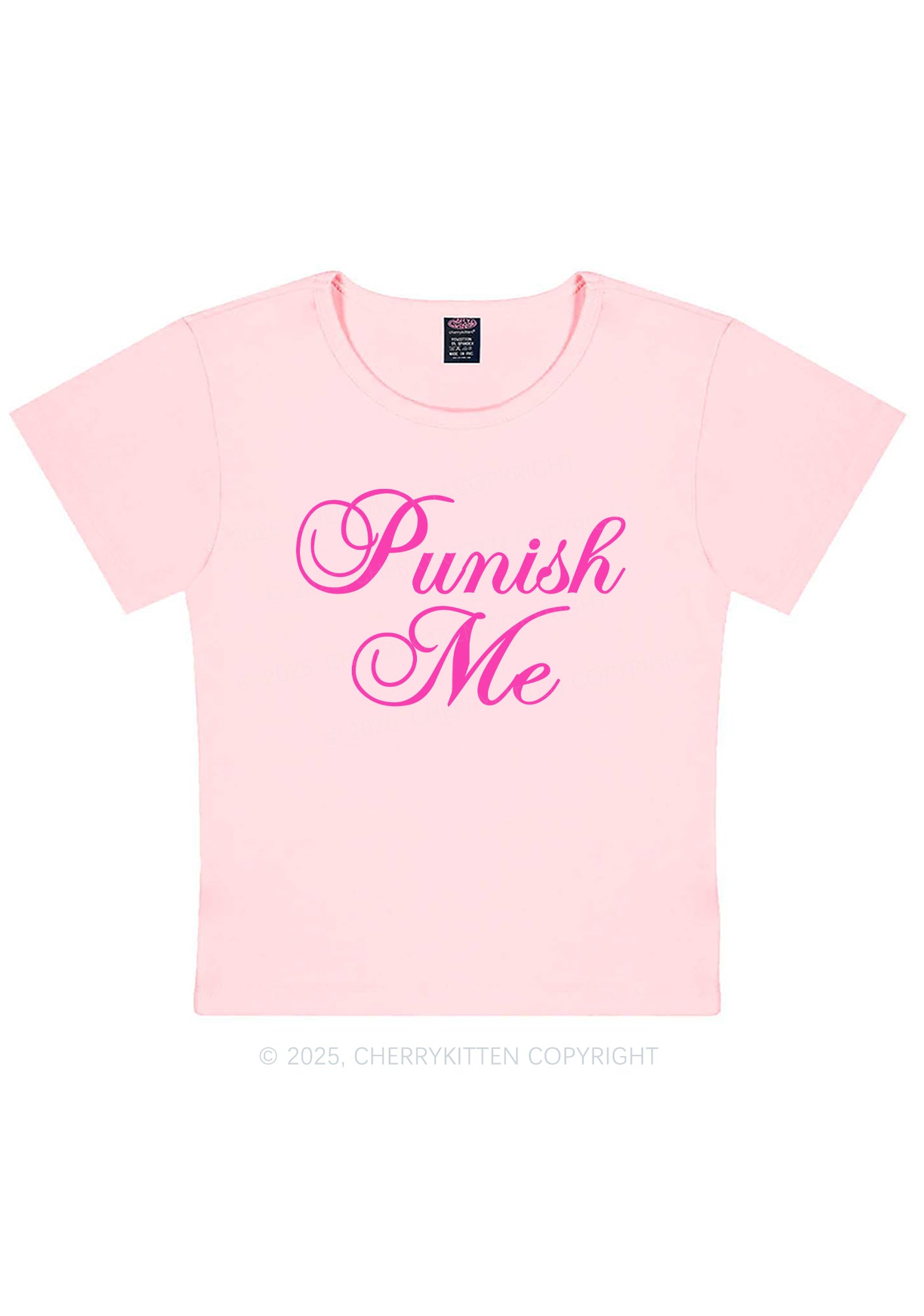 Punish Me Y2K Baby Tee Cherrykitten