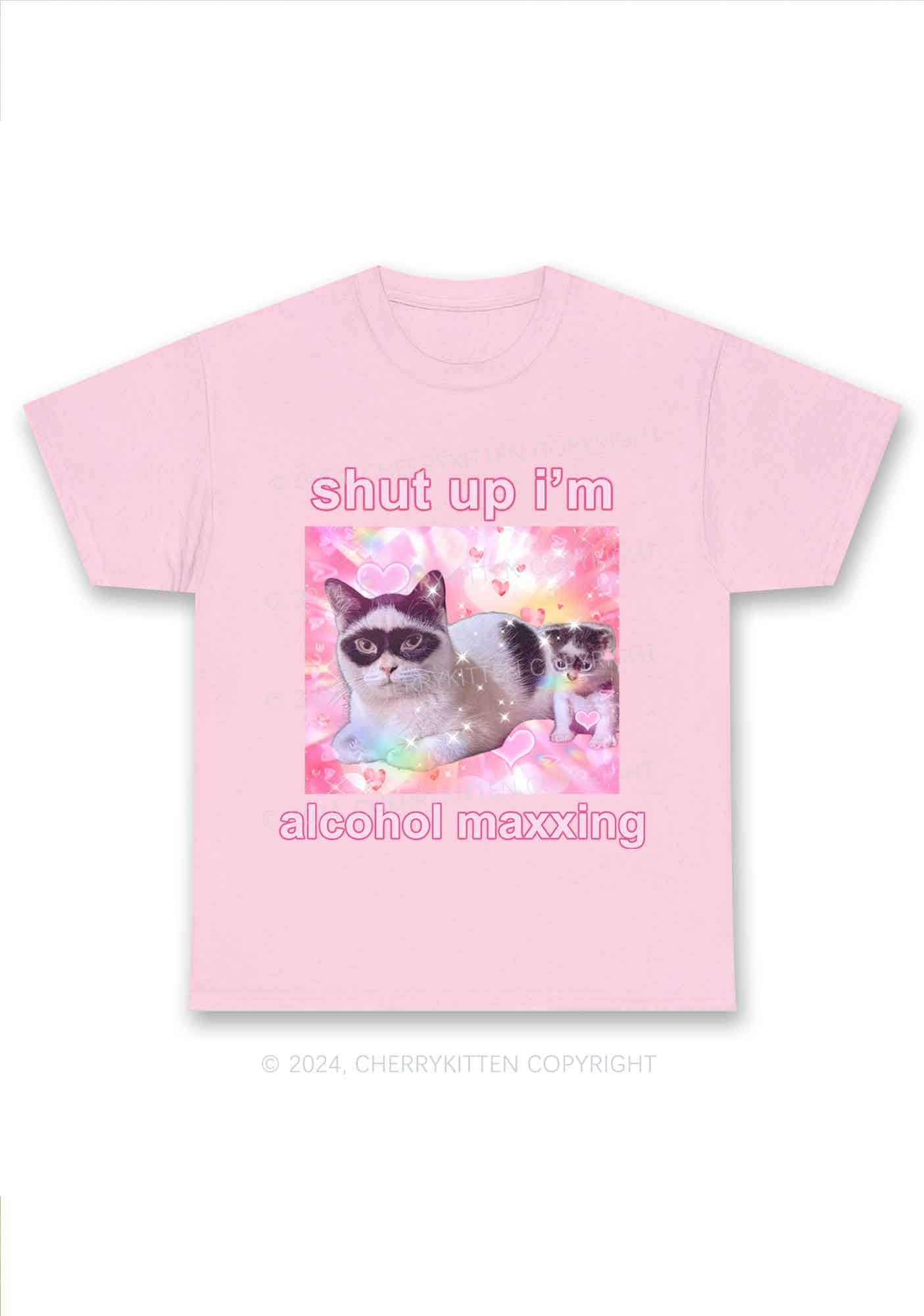 I'm Alcohol Maxxing Y2K Chunky Shirt Cherrykitten