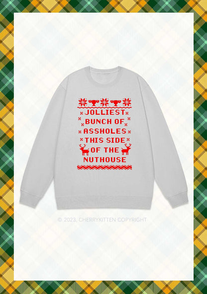 Jolliest Christmas Y2K Sweatshirt Cherrykitten