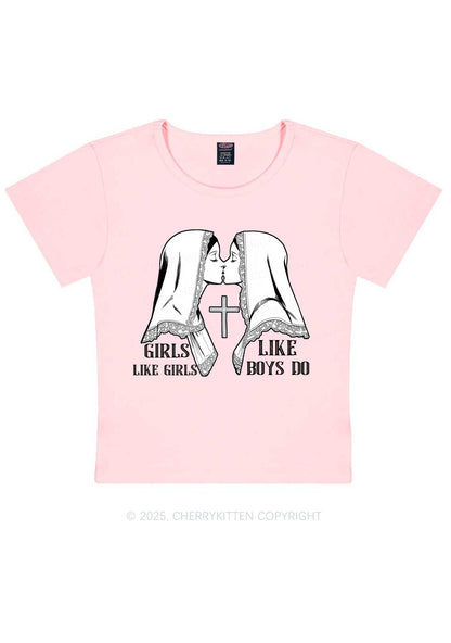Girls Like Girls Pride Y2K Baby Tee Cherrykitten