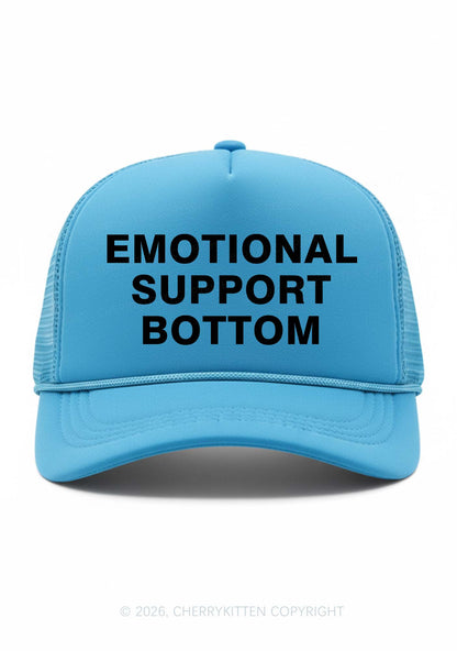 Emotional Support Bottom Pride Y2K Trucker Hat Cherrykitten