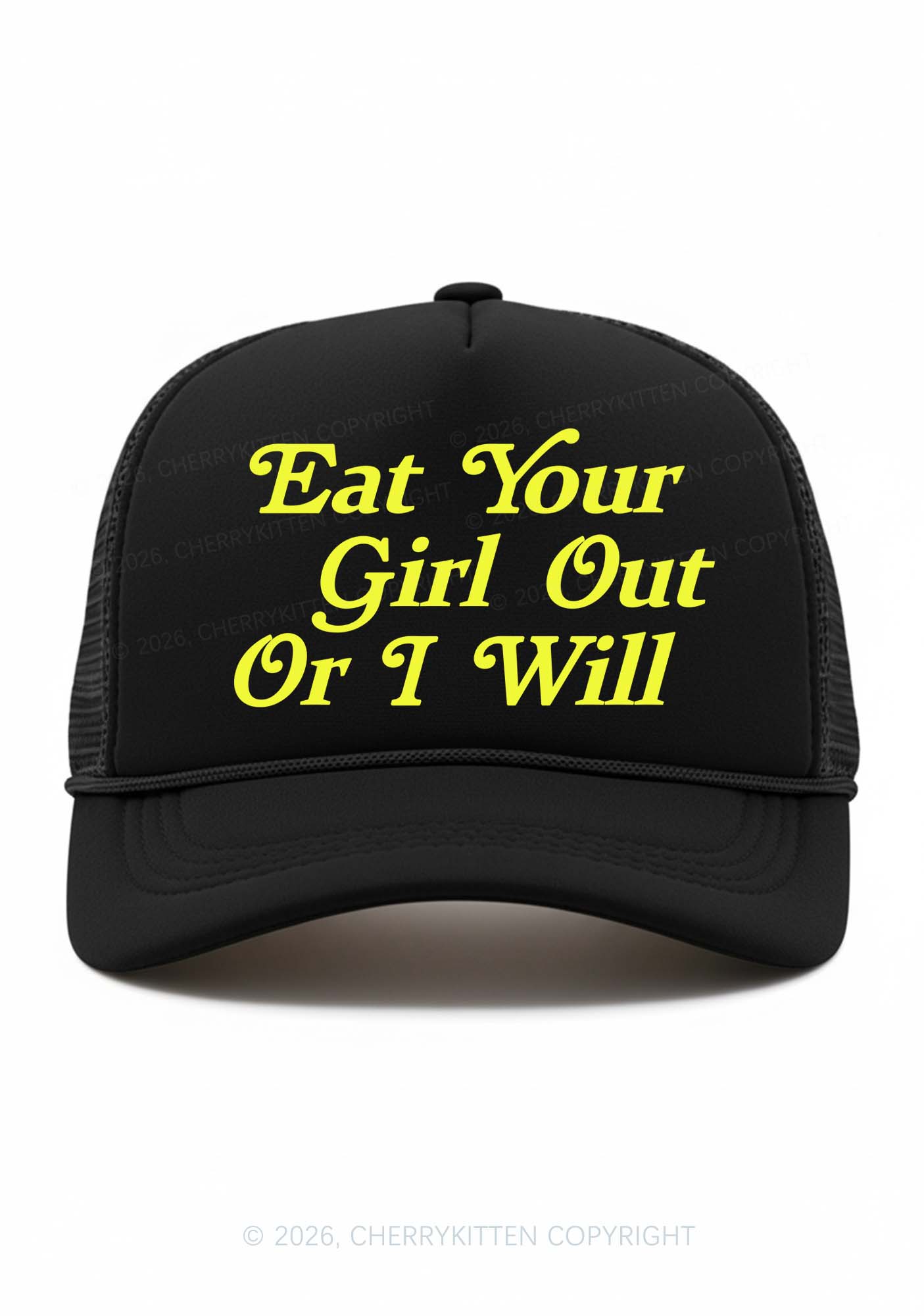 Eat Your Girl Out Pride Y2K Trucker Hat Cherrykitten