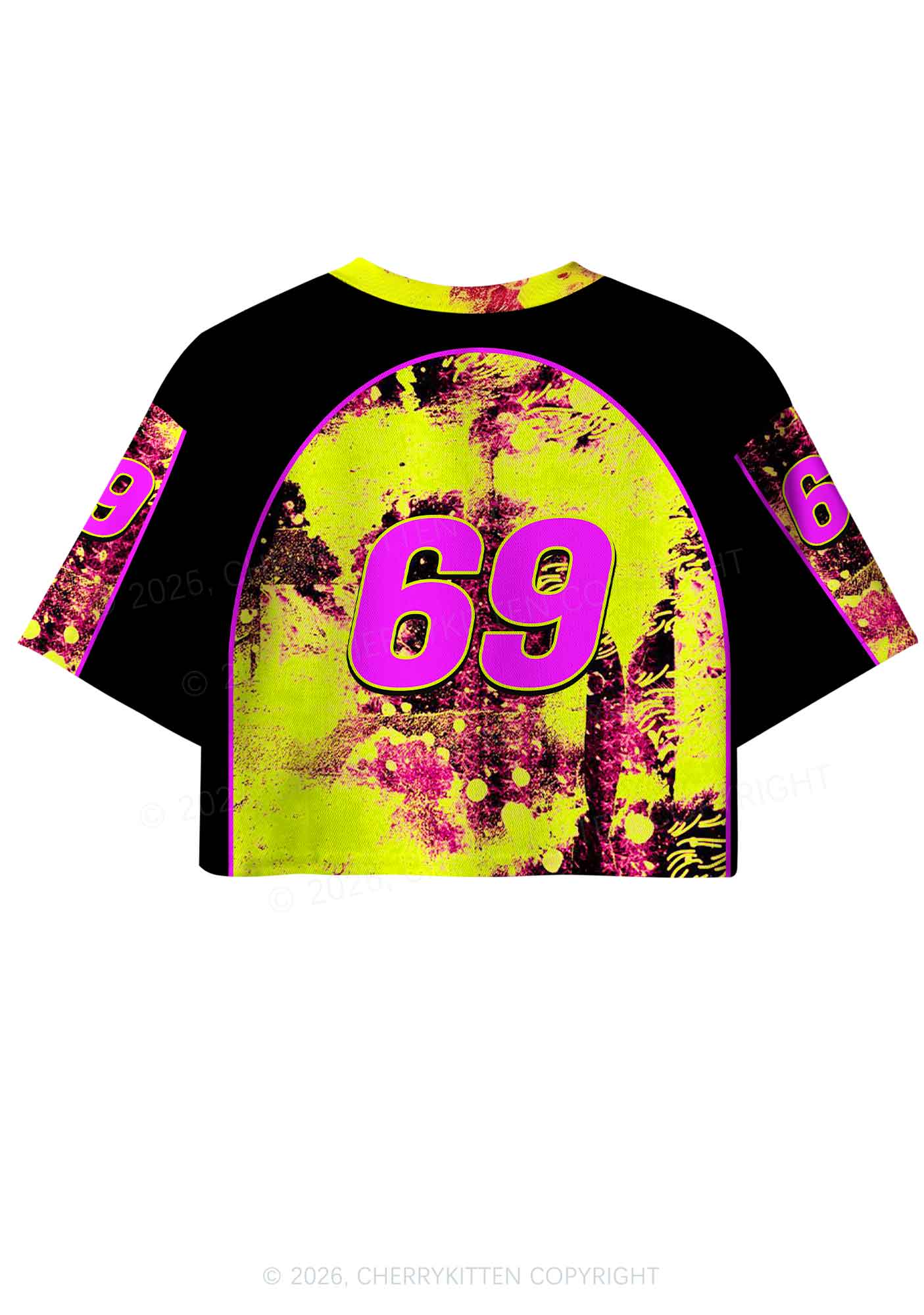 Make DJs Mix Again Y2K Crop Sport Jersey Shirts Cherrykitten