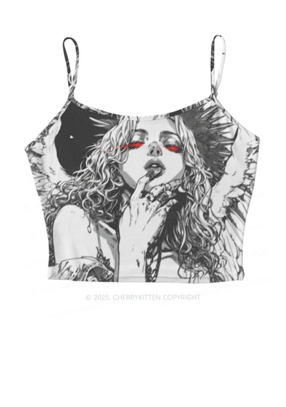 Girls Gaze Y2K Mesh Cami Tank Cherrykitten