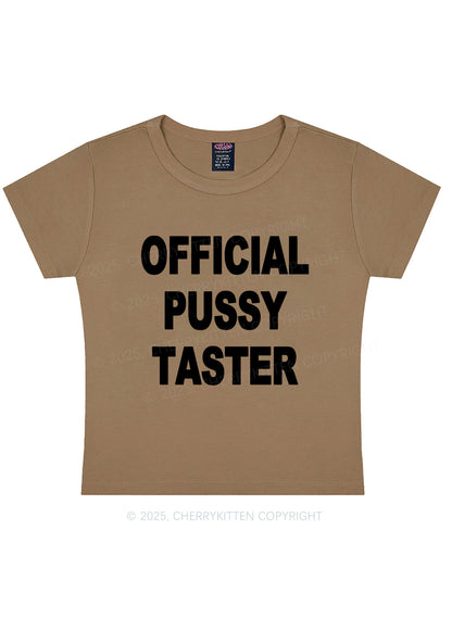 Official Puxxy Taster Y2K Baby Tee Cherrykitten