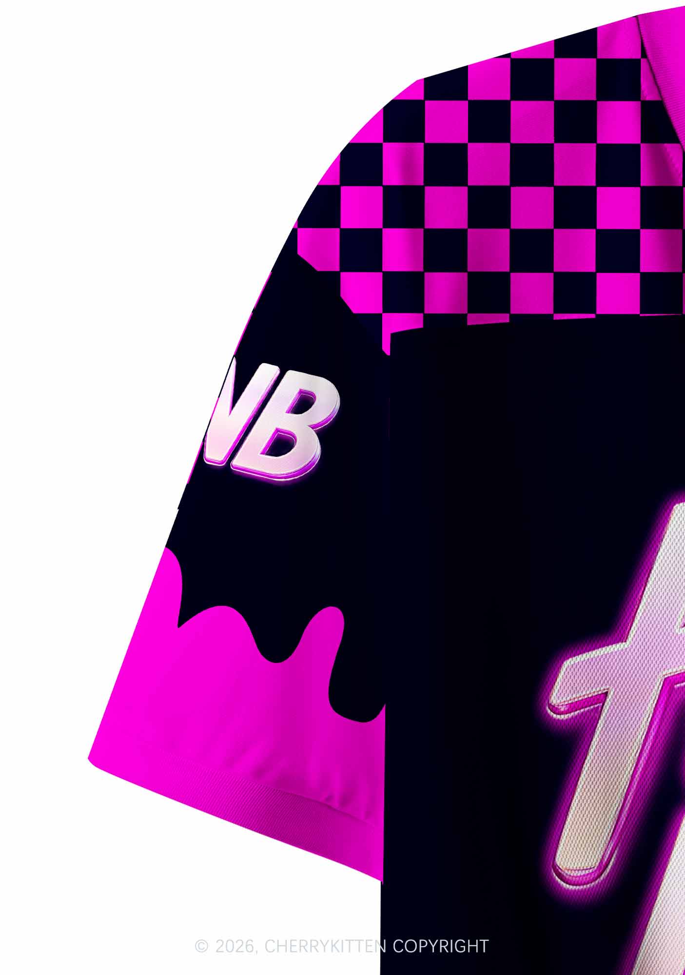 Hot Girls Love DNB Y2K Crop Sport Jersey Shirts Cherrykitten
