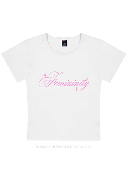 Femininity Pride Y2K Baby Tee Cherrykitten
