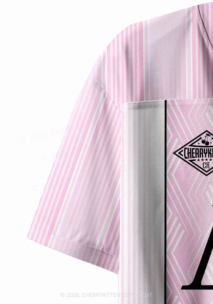 Smile If You Are Lesbian Pride Y2K Crop Sport Jersey Shirts Cherrykitten