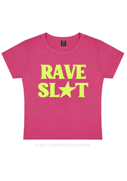 Rave Slxt Y2K Baby Tee Cherrykitten