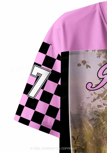 I Let Femmes Top Me Picnic Girls Pride Y2K Crop Sport Jersey Shirts Cherrykitten