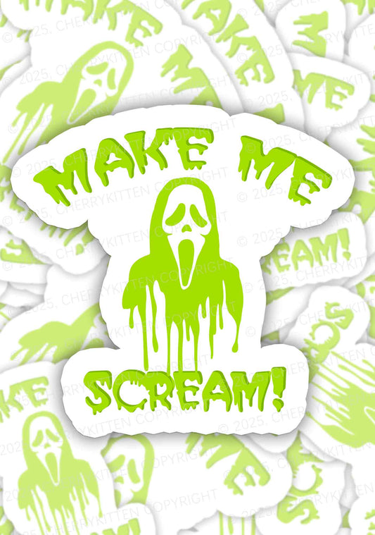Halloween Make Me Scream Y2K Sticker Cherrykitten