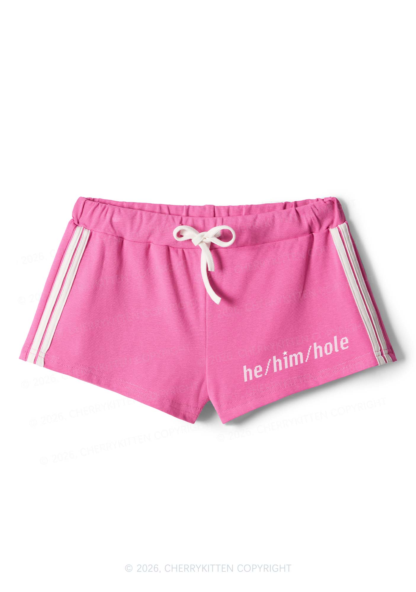 He Him Hole Pride Y2K Drawstring Mini Shorts Cherrykitten