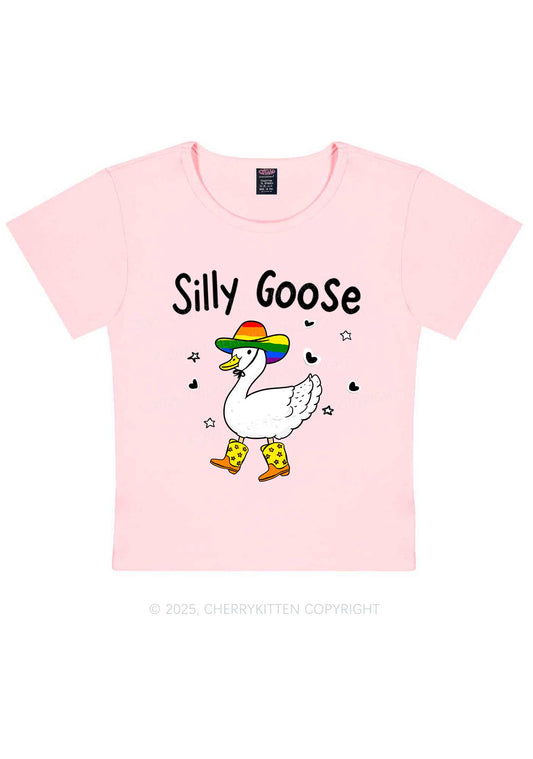 Silly Goose Pride Y2K Baby Tee Cherrykitten