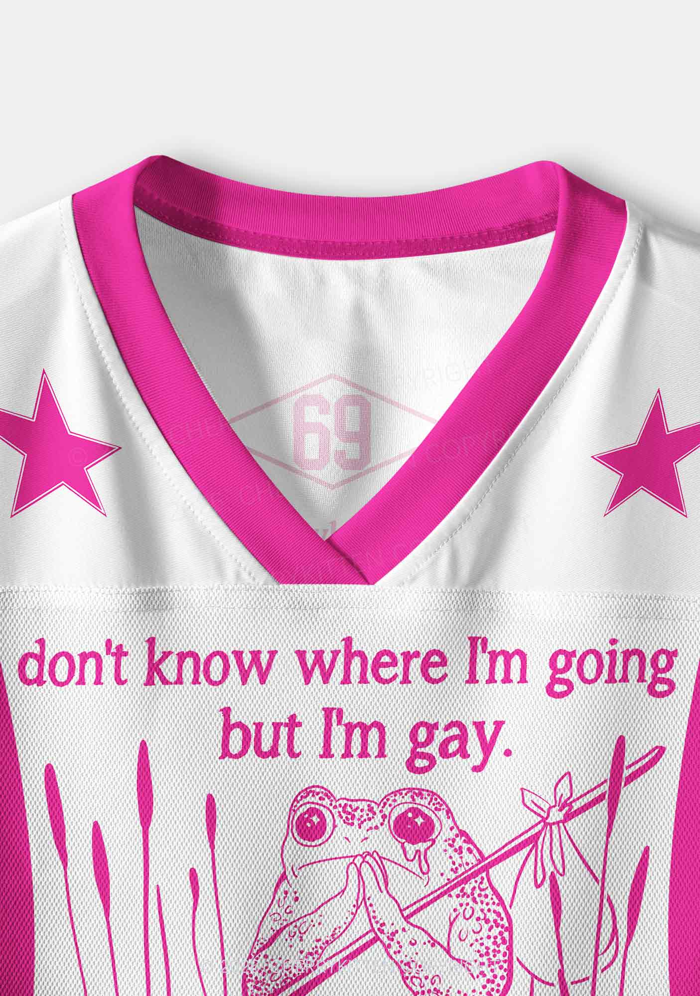But I Am Gay Frog Pride Y2K Crop Sport Jersey Shirts Cherrykitten