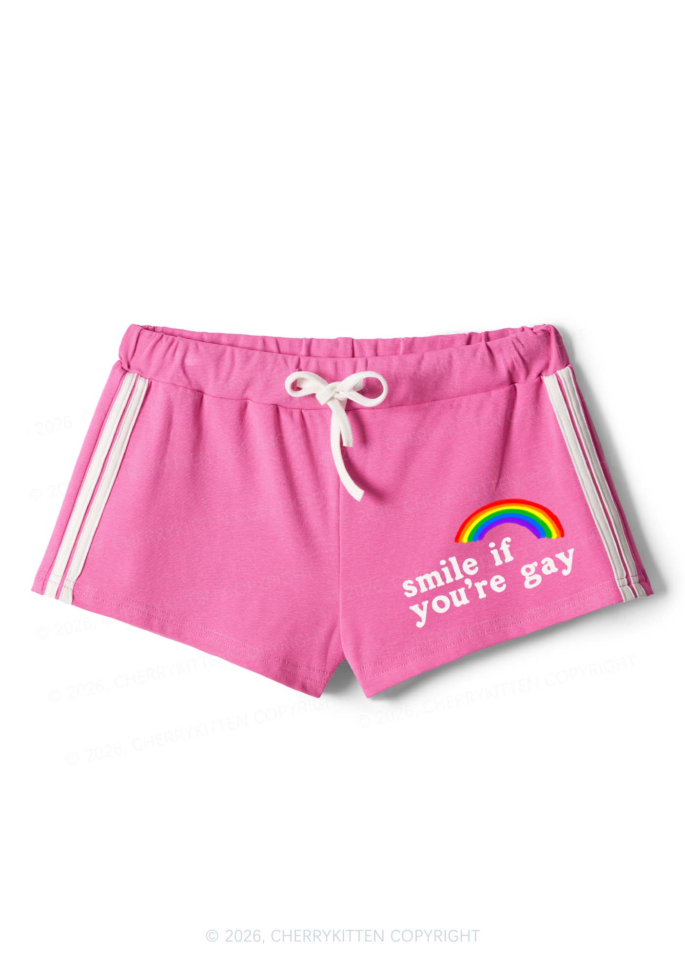 If You Are Gay Pride Y2K Drawstring Mini Shorts Cherrykitten