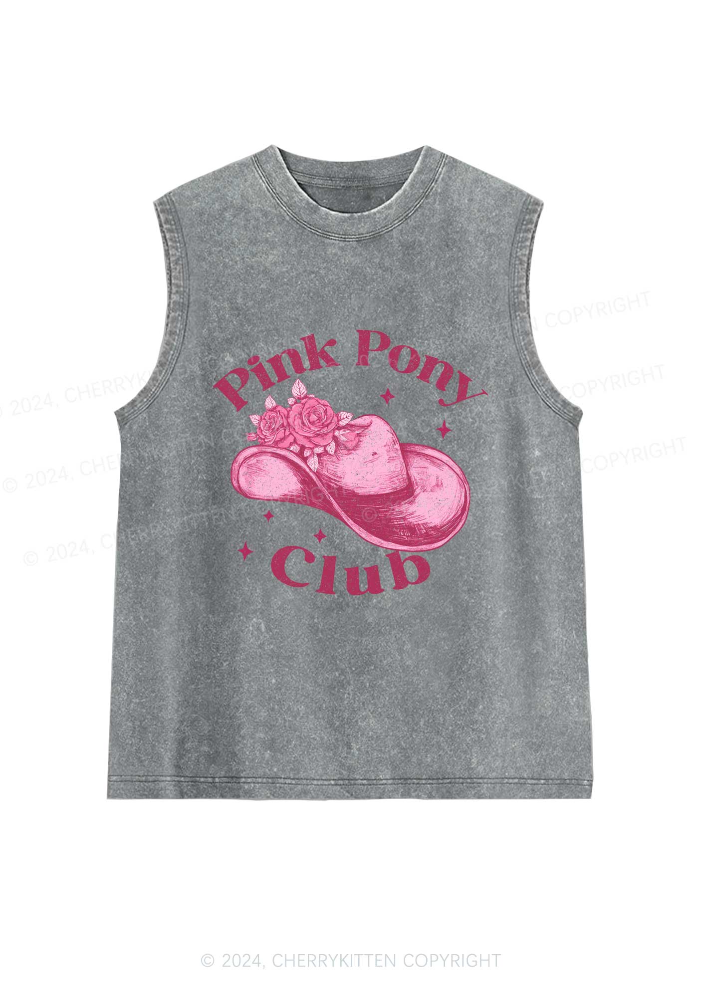 Pink Pony Club Y2K Washed Tank Cherrykitten