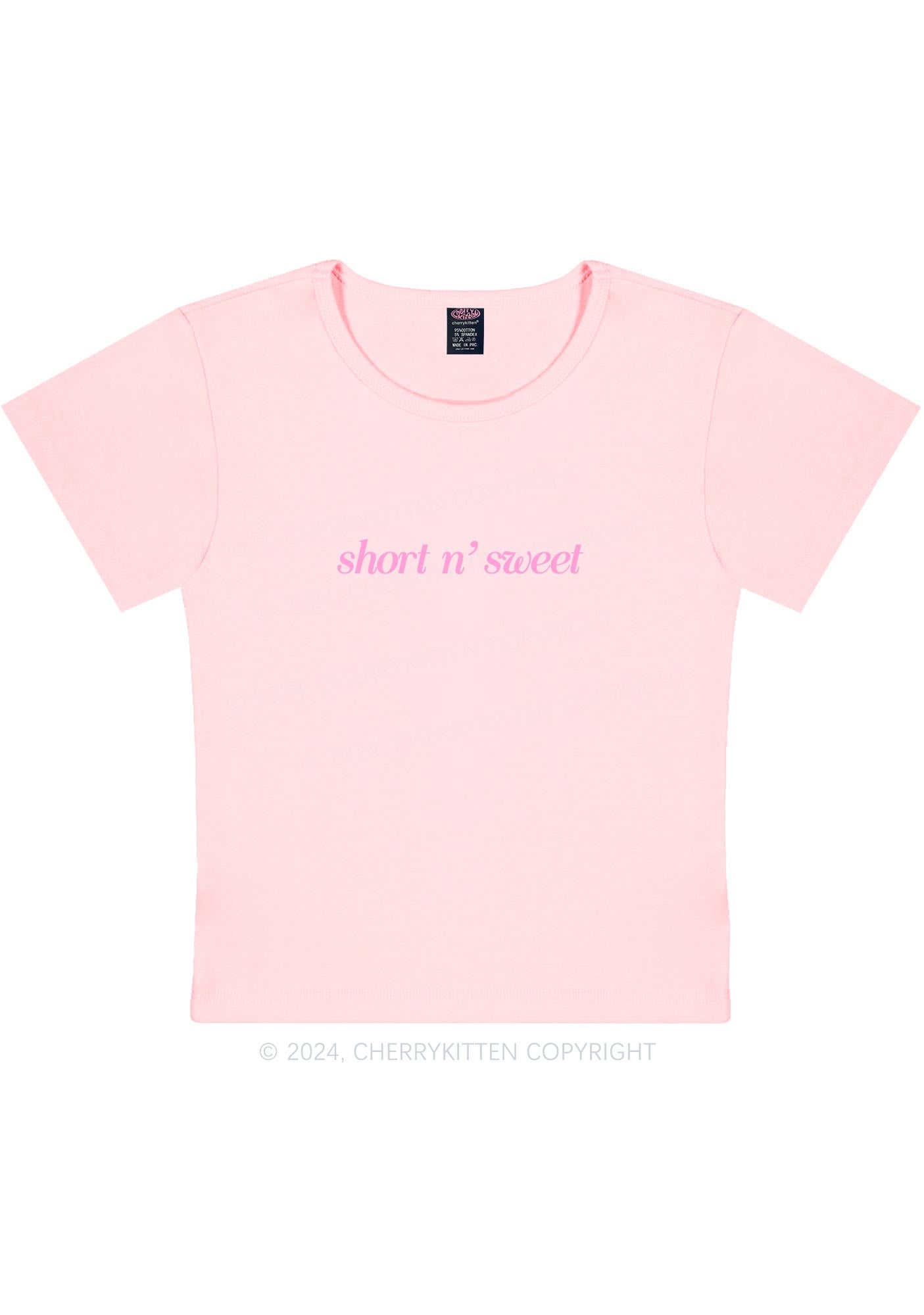 Short Sweet Y2K Baby Tee Cherrykitten