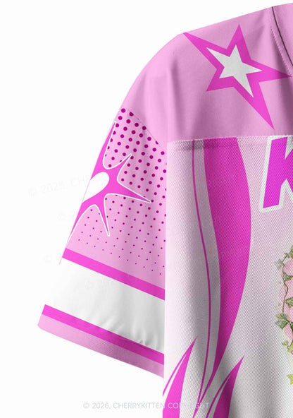 Whats Kxxamine Y2K Crop Sport Jersey Shirts Cherrykitten