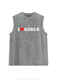 I Love Girls Y2K Washed Tank Cherrykitten