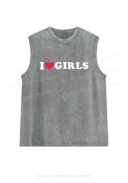 I Love Girls Y2K Washed Tank Cherrykitten