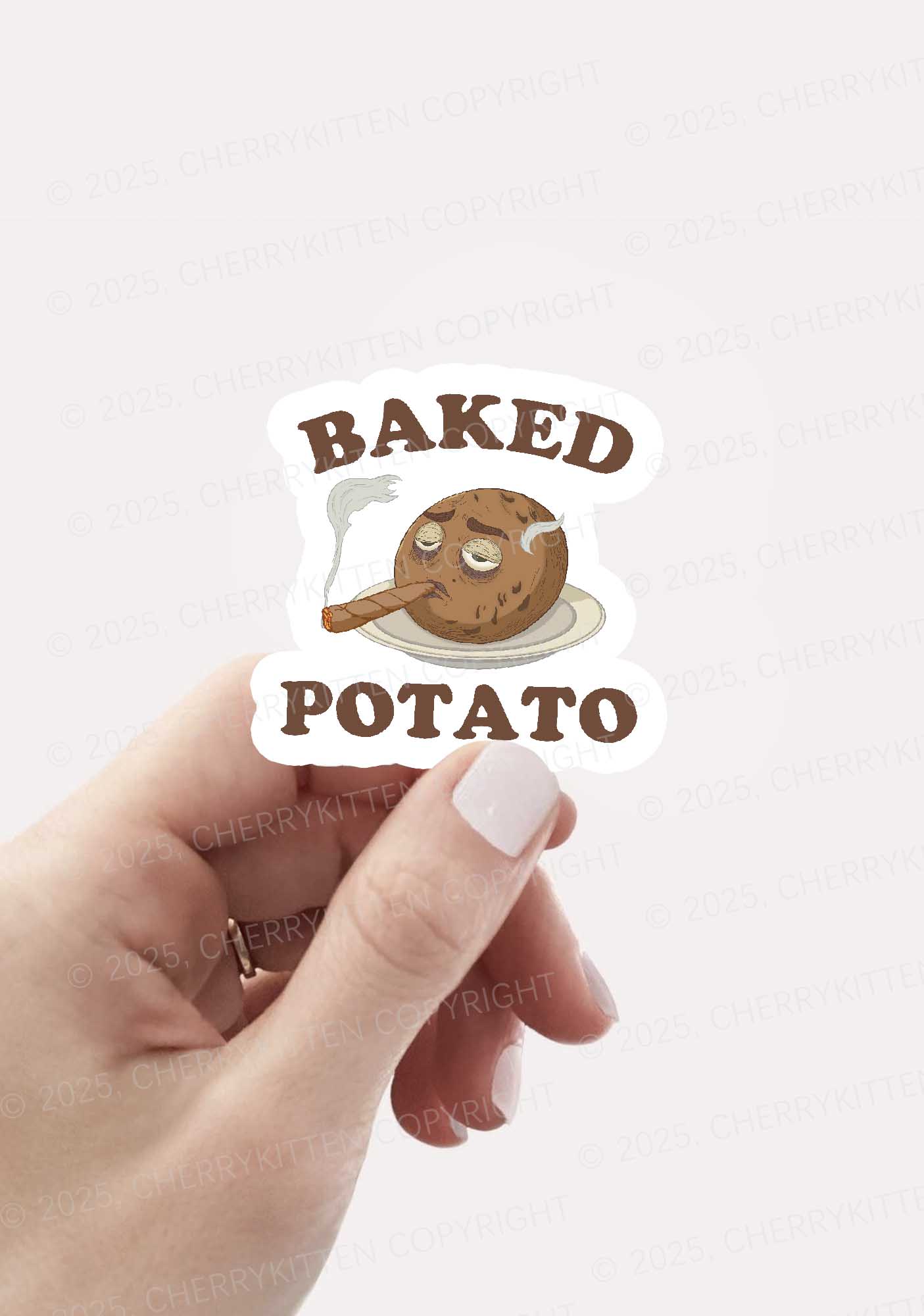 Baked Potato 1Pc Y2K Sticker Cherrykitten