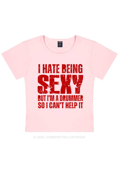 I Hate Being Sexy Y2K Baby Tee Cherrykitten
