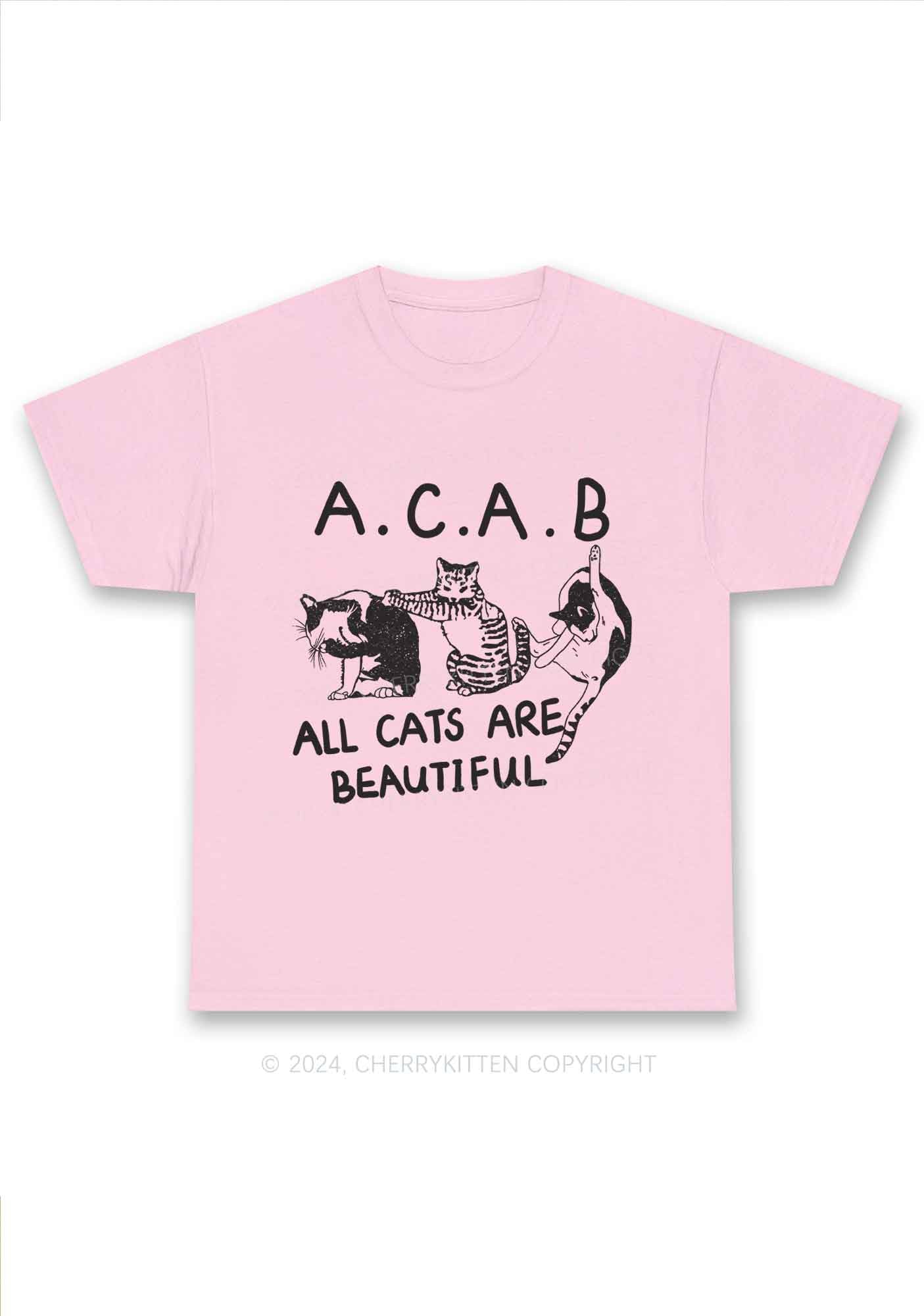 ACAB Cats Y2K Chunky Shirt Cherrykitten