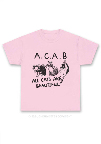 ACAB Cats Y2K Chunky Shirt Cherrykitten