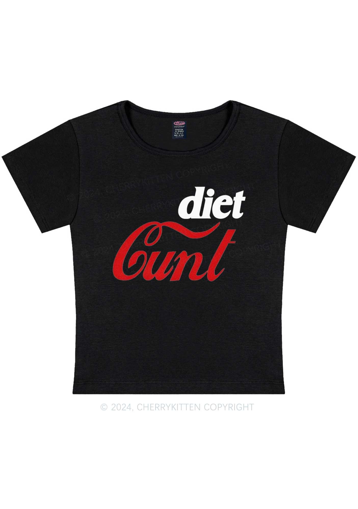 Diet Cxxt Y2K Baby Tee Cherrykitten