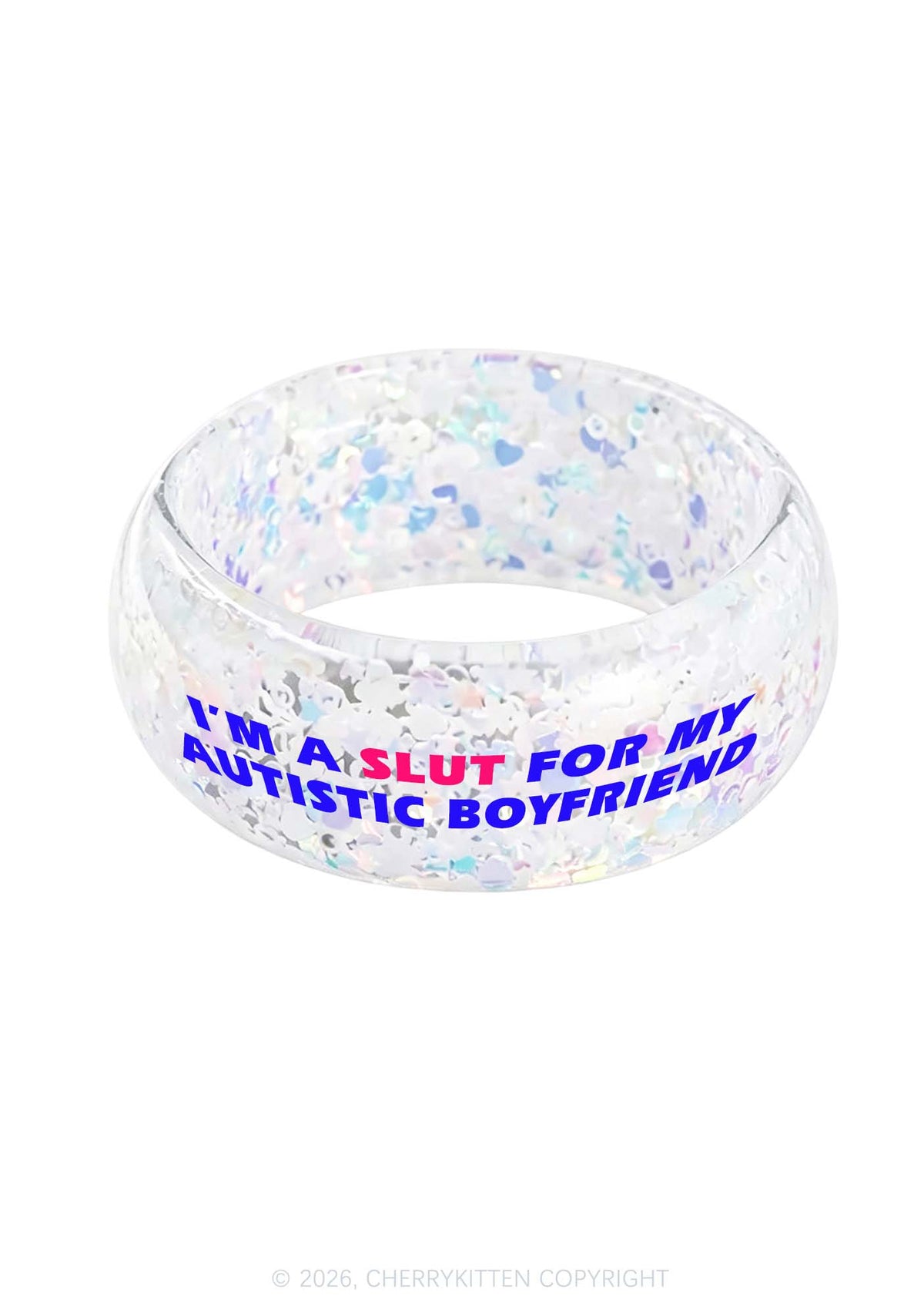 Slxt For My Autistic BF Y2K Cuff Bangle Cherrykitten